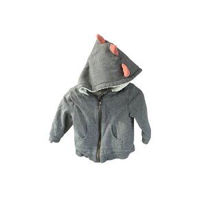 Tommy Bahama Boys Infant Baby 18 MOnths Gray Sherpa Lined Thick Coat Jacket Full